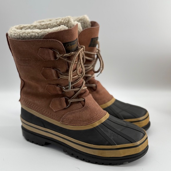 Coleman Size 8M Excursion Series Waterproof Insulated Winter Snow Boots Brown - Picture 2 of 12